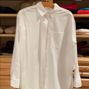 White Athleta shirt-XS